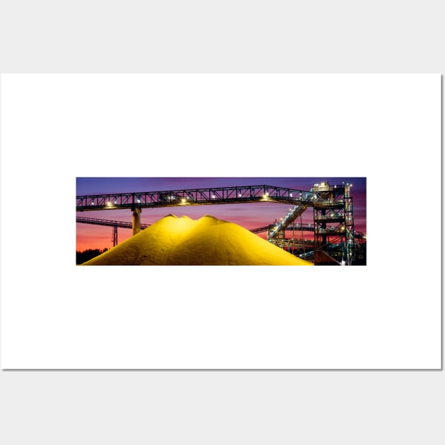 Sulphur stockpiles (C006/9586) Wall Art by SciencePhoto